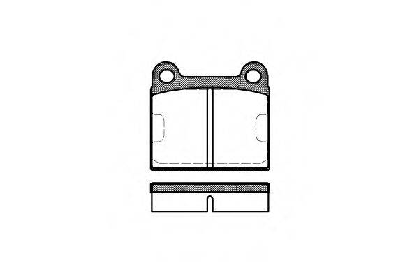 Комплект гальмівних колодок, дискове гальмо