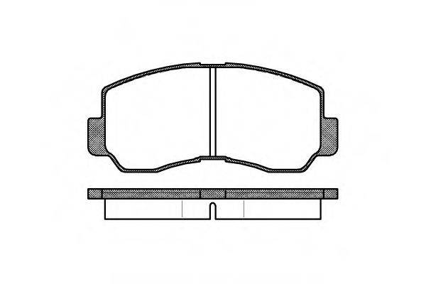 Комплект гальмівних колодок, дискове гальмо
