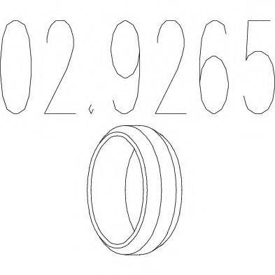 Кільце ущільнювача, труба вихлопного газу