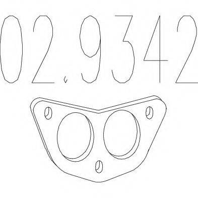 Прокладка, труба вихлопного газу