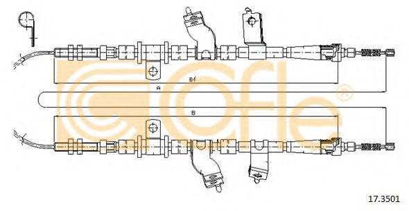 Трос, стоянкова гальмівна система