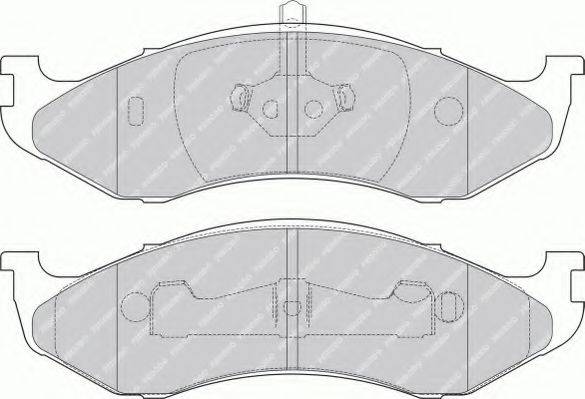 Комплект гальмівних колодок, дискове гальмо
