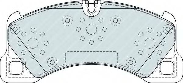 Комплект гальмівних колодок, дискове гальмо
