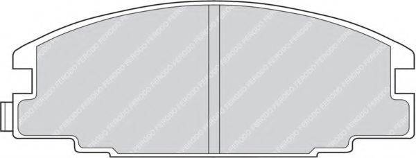 Комплект гальмівних колодок, дискове гальмо
