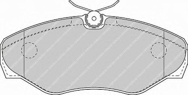 Комплект гальмівних колодок, дискове гальмо